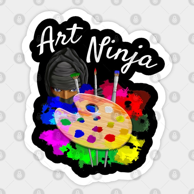 Art Ninja Sticker by macdonaldcreativestudios